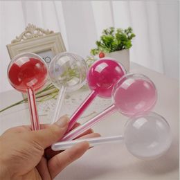 24pcs 15x6cm Colourful Creative DIY handmade personality round plastic box Transparent lollipop shape candy packing plastic box206K