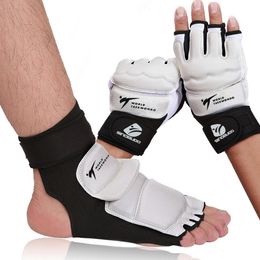 Adult child protect gloves Taekwondo Foot Protector Ankle Support fighting foot guard Kickboxing boot WT approved Palm protector 240122