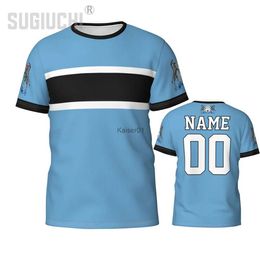 Fans Tops Tees Mens T-Shirts Custom Name Number Botswana Flag Emblem 3D T-shirts For Men Women Tees jersey team Clothes Soccer Football Fans Gift T shirt