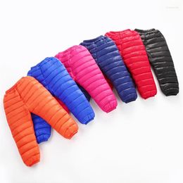 Trousers Winter Warm Kids Down Cotton Pants Clothing Boys Girls Leggings Children Windproof Snow Clothes