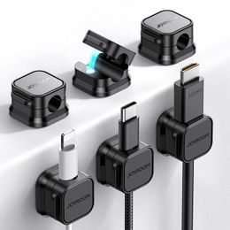 Magnetic Cable Organizer Clips Adjustable Earphone USB Cable Winder Cord Holder Under Desk Wire Management