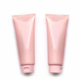 200ml 200g 25pcs Empty Pink Cosmetic Soft Tube Plastic Lotion Shampoo Cream Squeeze Packaging Flip Lid Bottle Container Kqaqd