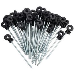 Electric Fence Distance Insulators Plastic Ring Insulators Long Screw For Wooden Post Fencing Trellis & Gates243c