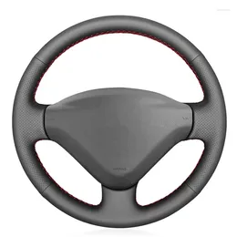 Steering Wheel Covers Customised Original DIY Car Cover For Peugeot 207 Fiat Scudo Expert Partner Leather Braid