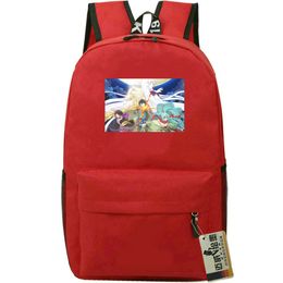 Tsukimichi backpack Moonlit Fantasy day pack school bag Cartoon Print rucksack Sport schoolbag Outdoor daypack