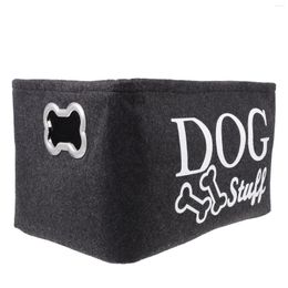 Dog Apparel Toy Storage Basket Pet Box Bintoys Baskets Container Puppy Organizer Felt Accessory Case Stuff Cube Large Sundries