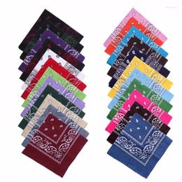 Bow Ties Vintage Square Handkerchief Geometric Print Cotton Head Wrap Neck Scarf Wristband Pocket Towel Unisex Bandana