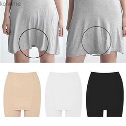 Women's Leggings Plus Size High Waist Milk Silk Double Layer Safety Shorts Womens Pants Thin Sliming Fit Seamless Skirt Women Summer L-XL YQ240130