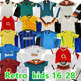 88 90 92 94 96 98 02 04 05 10 Naples Germanys BraziLS s Santos Children's Jersey Football Shirt BALLACK HENRY ROMARIO KAKA PELE RIVALDO Vintage Set
