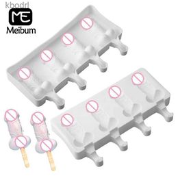 Ice Cream Tools Meibum Penis Design Popsicle Moulds Silicone Dick Cube Tray Chocolate Forms Ice-lolly Mould Summer Cold Drink YQ240130