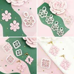 Craft Tools Creative Ins Cherry Blossom Little Daisy Shaped Cutting Set Clay Molds For DIY Embossed Earrings Decoration