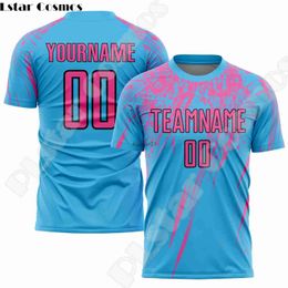 Fans Tops Tees Mens Casual Shirts NewFashion Custom Name Team Soccer Football Jersey Player Streetwear Drop Shipping 3DPrint Summer Casual Shirts Harajuku X1