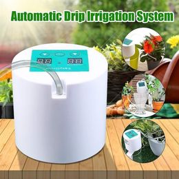 Automatic Watering Device Watering Device Drip Irrigation Tool Water Pump Timer system for Succulents Plant Y200106257r