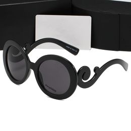 Designer Round MINIMAL BAROQUE Sunglasses Mens Women Eyewear Fashion Baroque Sunglasses New Stylish Outdoor Round W/case