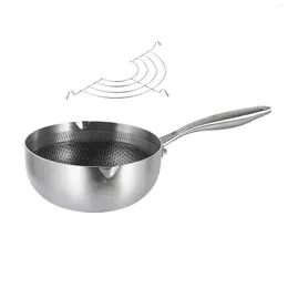 Pans Deep Fryer Pot Japanese Tempura Pan Milk Saucer Ramen Frying