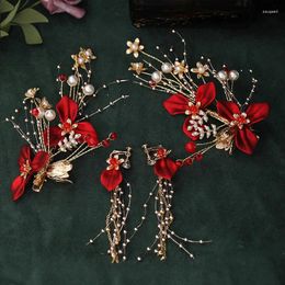 Hair Clips Earrings Long Wedding Chinese Style Hairpin