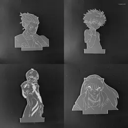 Night Lights "Hunter X Hunter" "EVA" "Inuyasha" Acrylic Sheet Card Slot 8cm For Thickness About 4mm