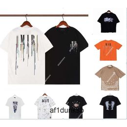 amirirliness amirl Printed Tees Stree Summer Mans Designer Graffiti Tshirts Fashion man Tshirt Cotton Casual Short Sleeve Luxury Hip Hop am amari