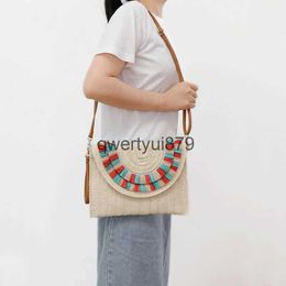 Shoulder Bags Woven Crossbody Fasion andeld Bag Small Design Etnic Style Summer Beac Straw Cluqwertyui879