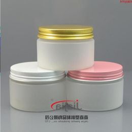 120g Clear frosted PET Storage Jar,120ml Airtight Plastic Food Container with gold/white/pink Aluminum Cap,thick basebest qty Hrfqo