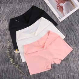 Women's Leggings Short woman Summer Autumn Ice Silk Seamless ladies Boxer Cotton Crotch Boyshorts Sexy Safety Pants Thin breathable Underwear YQ240130