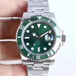 Luxury Watch Men 2023 Watch Factory Clasp Automatic Mechanical Sapphire Stainless Solid Glidelock Black Green Face Male