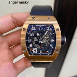 Tourbillon WatchRM Wrist Watch RMwatches Wristwatch Rm010 Series Rm010 18k Rose Gold 48*39.3mm Sheet