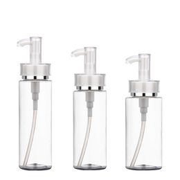 120ml 160ml 200ml Plastic cosmetic packaging PET lotion pump bottle high-end sub-bottling acrylic pump bottle hot sale Vudio Hofqq