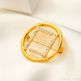 Brand Letter Diamond Brooch Pin Designer Brooches Women Brooches Men Pin Jewellery Accessories Fashion Loves Gift