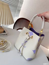 Designer Bucket Bag Milky Way Neonoe Hight Quality Leather Shoulder Lady Bags Luxury White Handbags Purses Crossbody Women Classic Women Neo Noe Totes