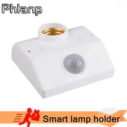 Smart Home Control LED Bulb Light E27 Base PIR Motion Detector Automatic Human Body Infrared IR Sensor Lamp Holder Wall Socket