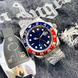 Mens Watch Luxury Custom Gmt Automatic Mechanical Watch 2813 Movement Stainless Steel Glass Waterproof 40mm