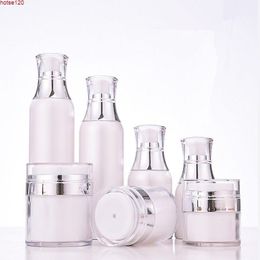 Luxury Facial Cream Jars 15G 30G 50G Acrylic Cosmetic Airless Serum Lotion Pump Containers Makeup Case Refillable Bottle 6pcsgoods Ifxm Gvlc