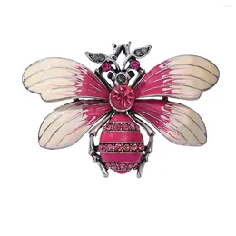 Brooches MITTO FASHION JEWELRIES AND HIGH-END ACCESSORIES ENAMEL RHINESTONES PAVED BEE VINTAGE PIN WOMEN DRESS BROOCH