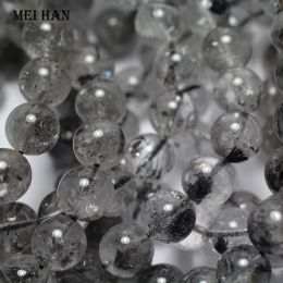 Alloy Meihan Natural Herkimer Diamond Himalaya Energy Quartz 913mm Smooth Round Loose Beads For Jewellery Making DIY