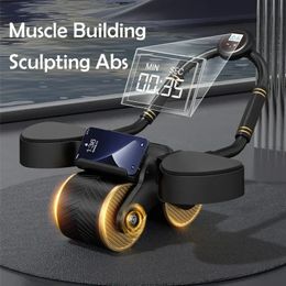 for Design Abdominal Smart Roller Counting Wheel Ab Elbow Support With Core Rebound Automatic Workout 240127