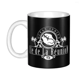 Mugs Custom La Reunion Et Margouillat White Logo Mug DIY Ceramic Milk Tea Coffee Cups