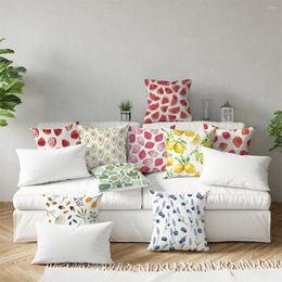 Pillow Kawaii Fruit Print Pillowcase Cover Urban Beauty Decor Throw Case Home Car Sofa Chair Decoration 45x45CM