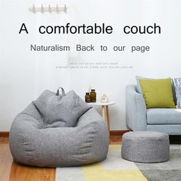 Bean Bag Chair with Filling Big Puff Seat Couch Bed Stuffed Giant Beanbag Sofa Pouf Ottoman Relax Lounge Furniture for practical293F