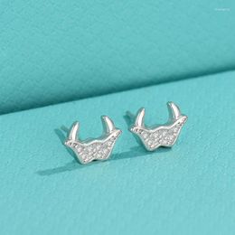 Stud Earrings Crystal 925 Sterling Silver Zircon High Quality Women's Wedding Fine Party Gift Jewelry Accessories