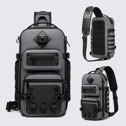 Waterproof Casual Chest Bag Multifunctional Mens Chest Bags Male Crossbody Bag Large Capacity Messenger Shoulder Packs 240118