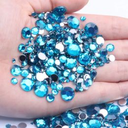 Cloisonne 6mm 5000pcs Acrylic Rhinestones Flat Back Flat Facets Many Colours for Nails Art Glue on Beads Diy Jewellery Making