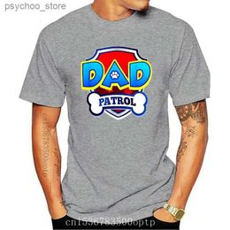 Men's T-Shirts Dad Patrol Shirt Dog Funny Gift Birthday Party Black T-Shirt Size S-3Xl Birthday Gift Tee Shirt Q240130