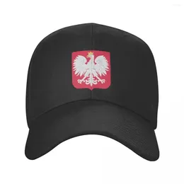 Ball Caps Personalized Coat Of Arms Poland Baseball Cap Men Women Breathable Polish Flag Dad Hat Outdoor