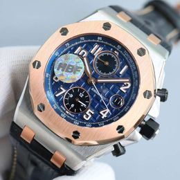 watch luxury Mens oak mechanicalaps luxury mens royal watches ap chronograph offshore menwatch 2ANF orologio automatic mechanical supercolen Cal3126 35K3
