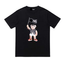 Palm Angel Tshirt Designer Original Quality Mens Tshirts Flag Little Bear Man Printed Loose Casual Round Neck Half Sleeves