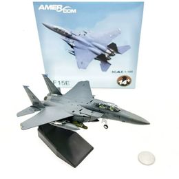 1/100 Scale Model Toy F-15E 5 F-15 Strike Eagle Fighter USAF Diecast Metal Plane Model Toy For Collection 240118
