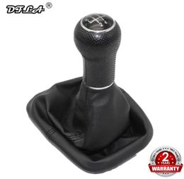 For VW Golf 4 MK4 1998 1999 2000 2001 2002 2003 2004 2005 2006 Carstyling 5 Speed 23mm Gear Stick Shift Knob With Leather Boot9288088