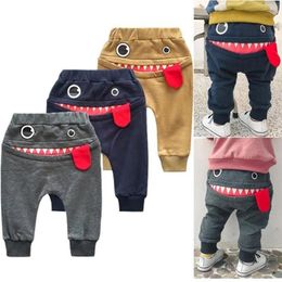 Trousers Baby Children Kids Boys Girls Cartoon Shark Tongue Harem Pants Clothing Clothes Among Girl Boy Party Gifts