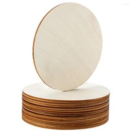 Inch Unfinished Wood Circle Round Pieces Blank Ornaments Wooden Cutouts For DIY Craft Project Decoration